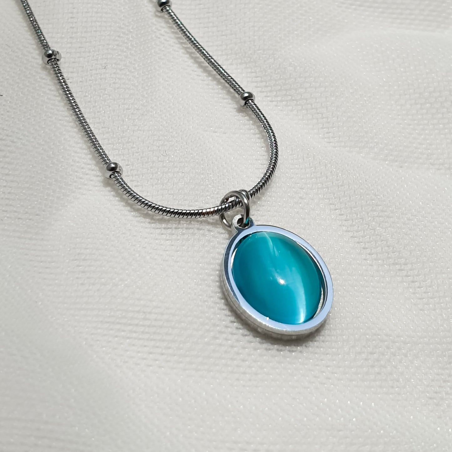 Aquamarine Opal Pendant