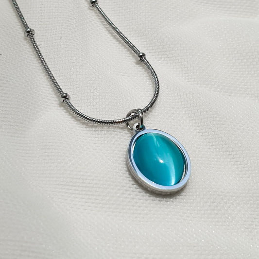 Aquamarine Opal Pendant