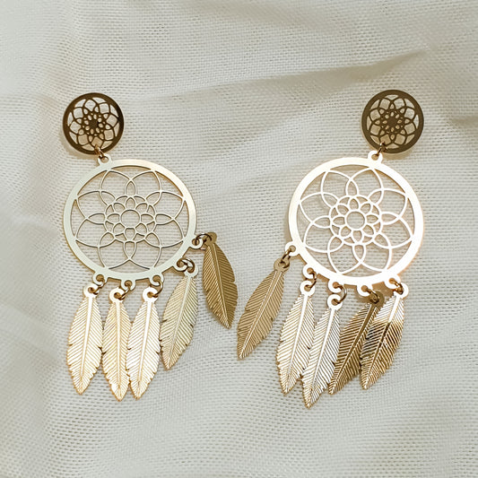 Feathered Earrings