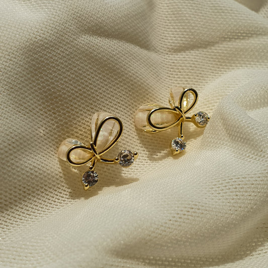 Infinite Stud Gold Earring